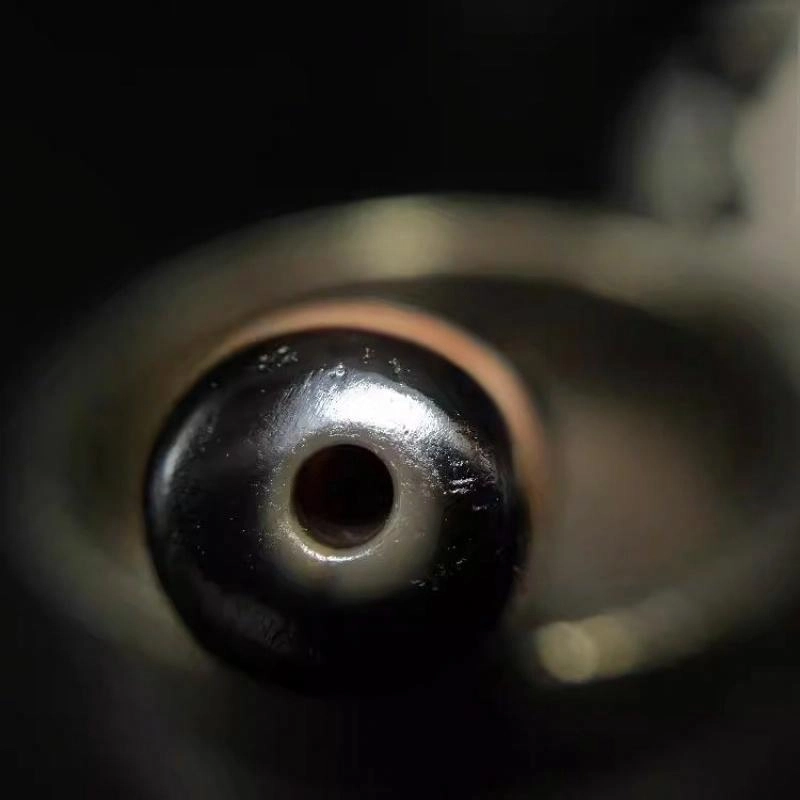 灵运宝 转运招财老天珠两眼玉髓色泽红润老矿风化油润包浆老料器磨损到位天然 玛瑙 吊坠 男女同款情侣款