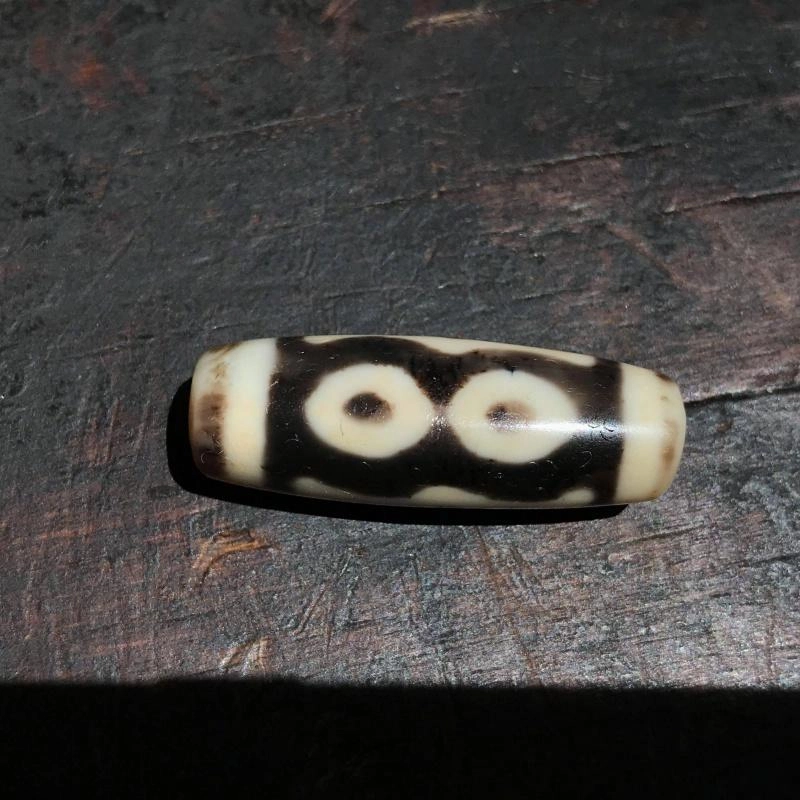 灵运宝 转运招财佛眼三眼天珠皮壳温润锁骨链老矿风化油润包浆老料器磨损到位天然 玛瑙 吊坠 男女同款情侣款