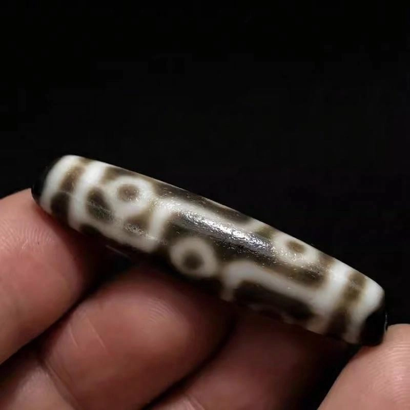 灵运宝 转运招财九眼天珠风化油润老矿风化油润包浆老料器磨损到位天然 玛瑙 吊坠 男女同款情侣款