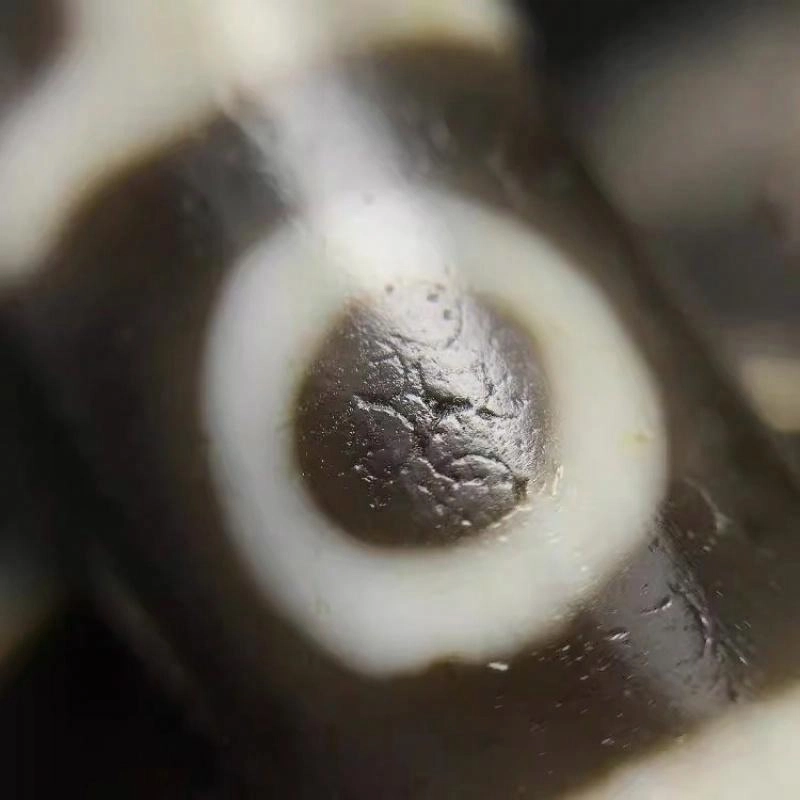 灵运宝 转运招财莲师法器三眼天珠老矿风化油润包浆老料器磨损到位天然 玛瑙 吊坠 男女同款情侣款