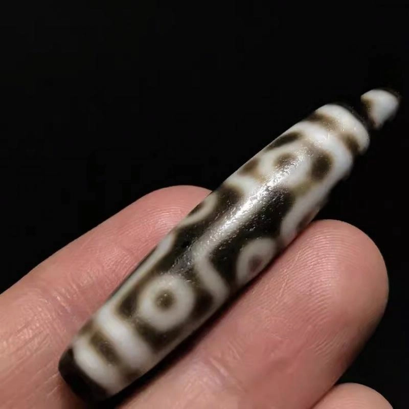 灵运宝 转运招财九眼天珠风化油润老矿风化油润包浆老料器磨损到位天然 玛瑙 吊坠 男女同款情侣款