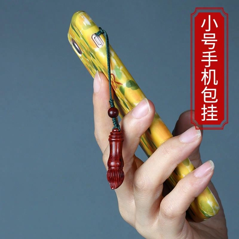 工匠一族 金榜题名木质文昌笔汽车钥匙扣挂件红木书包手机链挂饰中考高考好运 小叶紫檀 名贵木作 男女同款情侣款