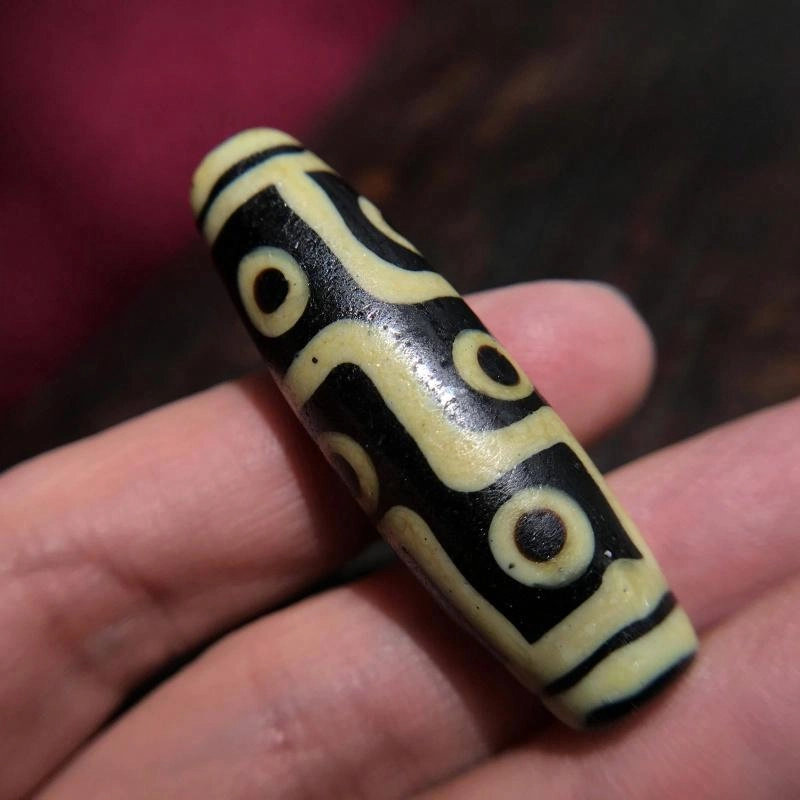 灵运宝 转运招财天珠九眼线条扎实磨损到位老矿风化油润包浆老料器磨损到位 琉璃 吊坠 男女同款情侣款