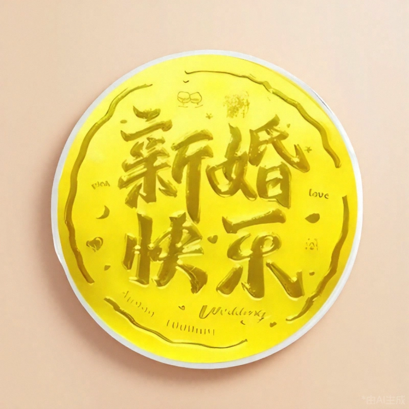 壹金金 新婚快乐大饼摆件 美好姻缘喜结良缘趣味储蓄增值收藏纪念品 足金 投资类 金章 男女同款情侣款
