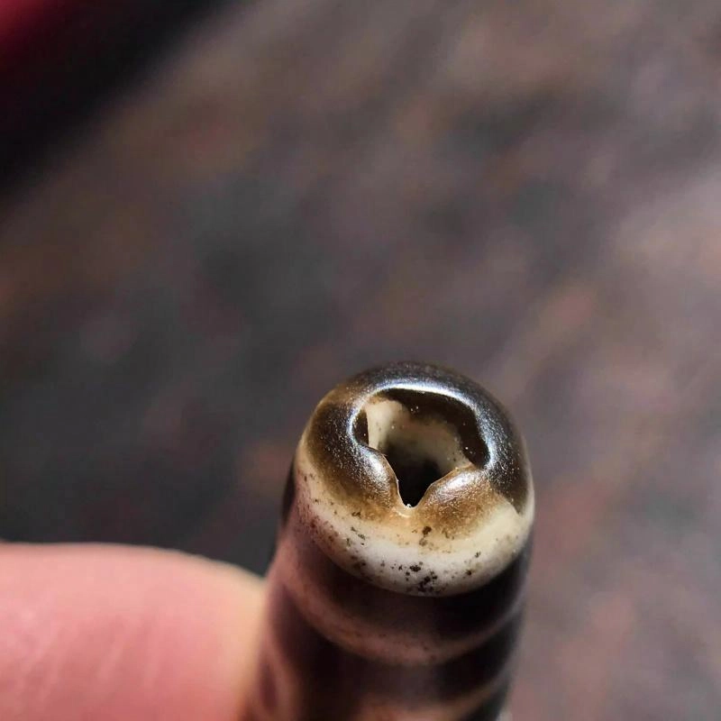 灵运宝 #转运招财天珠宝盖三眼磨损钥匙孔老矿风化油润包浆老料器磨损到位 小米珠 吊坠 男女同款情侣款
