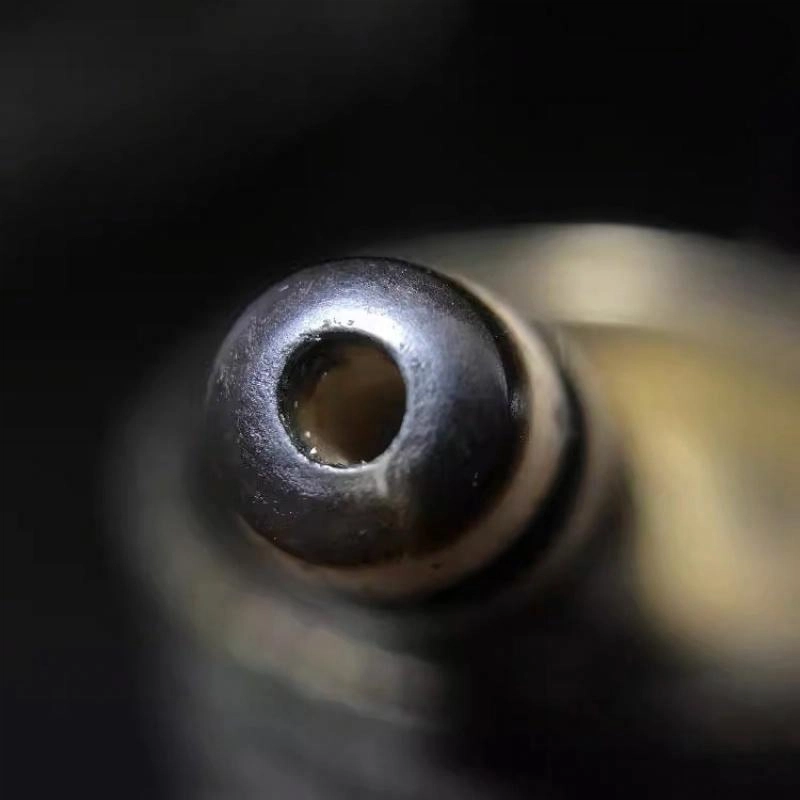 灵运宝 转运藏区天珠八眼色泽老气老矿风化油润包浆老料器磨损到位 小米珠 玉石吊坠 男女同款情侣款
