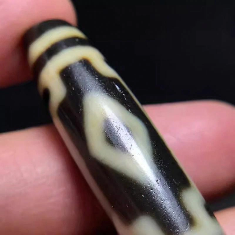 灵运宝 【师傅已加能量】#转运招财西藏藏区天珠平安十字金刚两眼老矿风化油润包浆老料器磨损到位天然 玛瑙 吊坠 男女同款情侣款