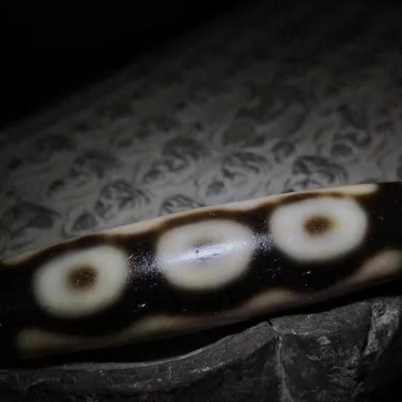 灵运宝 【师傅已加能量】#转运招财西藏藏区五眼色泽老气老矿风化油润包浆老料器磨损到位天然 玛瑙 吊坠 男女同款情侣款