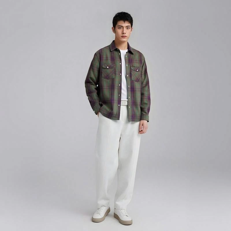 Supreme SS24 WEEK1 QUILTED FLANNEL SNAP SHIRT