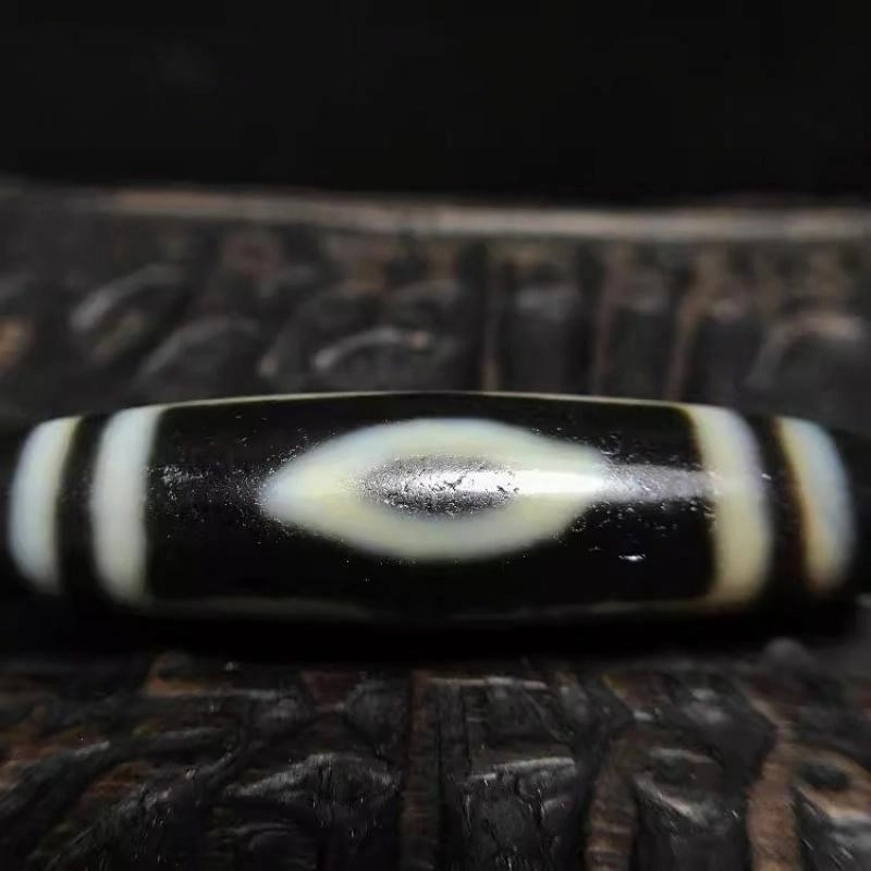 灵运宝 #转运招财熊猫三眼眼中眼天珠颜色分明老矿风化油润包浆老料器磨损到位天然 玛瑙 吊坠 男女同款情侣款