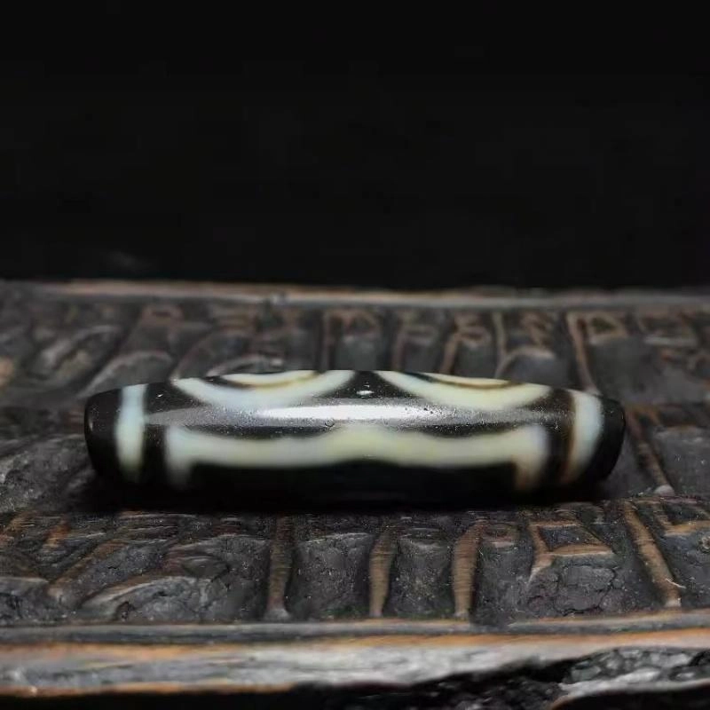 灵运宝 #转运招财熊猫三眼眼中眼天珠颜色分明老矿风化油润包浆老料器磨损到位天然 玛瑙 吊坠 男女同款情侣款
