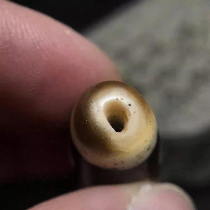 灵运宝 #转运招财金刚十字六眼天珠钥匙孔老矿风化油润包浆老料器磨损到位 小米珠 吊坠 男女同款情侣款