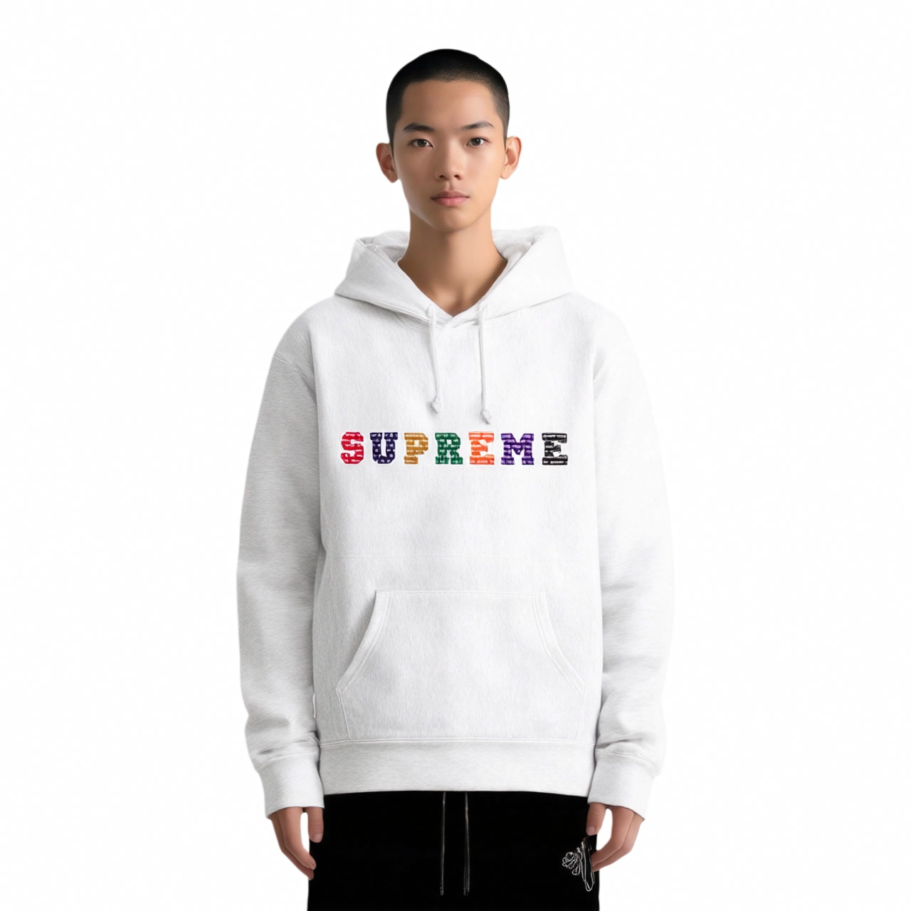 Supreme FW19 Week 1 The Most Hooded Sweatshirt logo