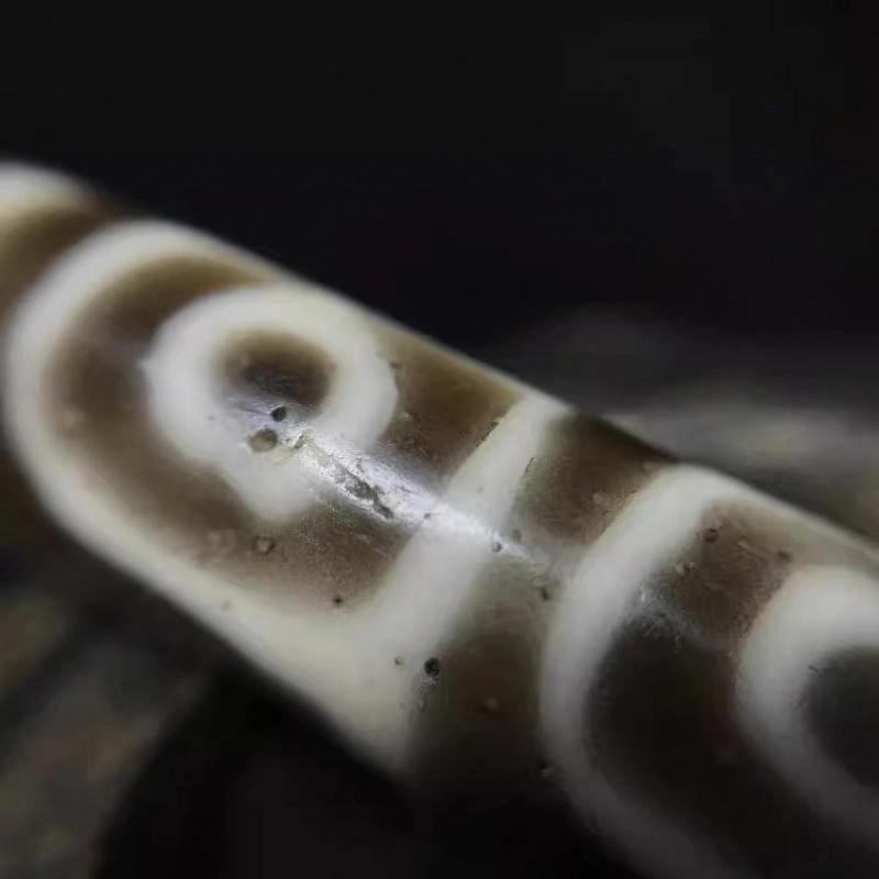 灵运宝 #转运招财天珠地门四眼老矿风化油润包浆老料器磨损到位 小米珠 吊坠 男女同款情侣款