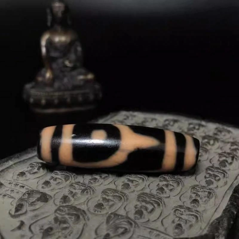 灵运宝 #转运招财天珠双法帽天珠色泽老气老矿风化油润包浆老料器磨损到位天然 玛瑙 吊坠 男女同款情侣款