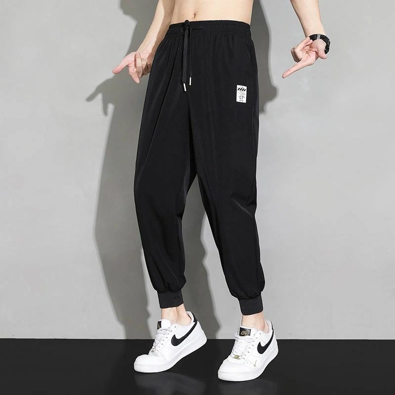 顶峰保罗 简约百搭复古宽松运动速干舒适时尚休闲裤 男女同款