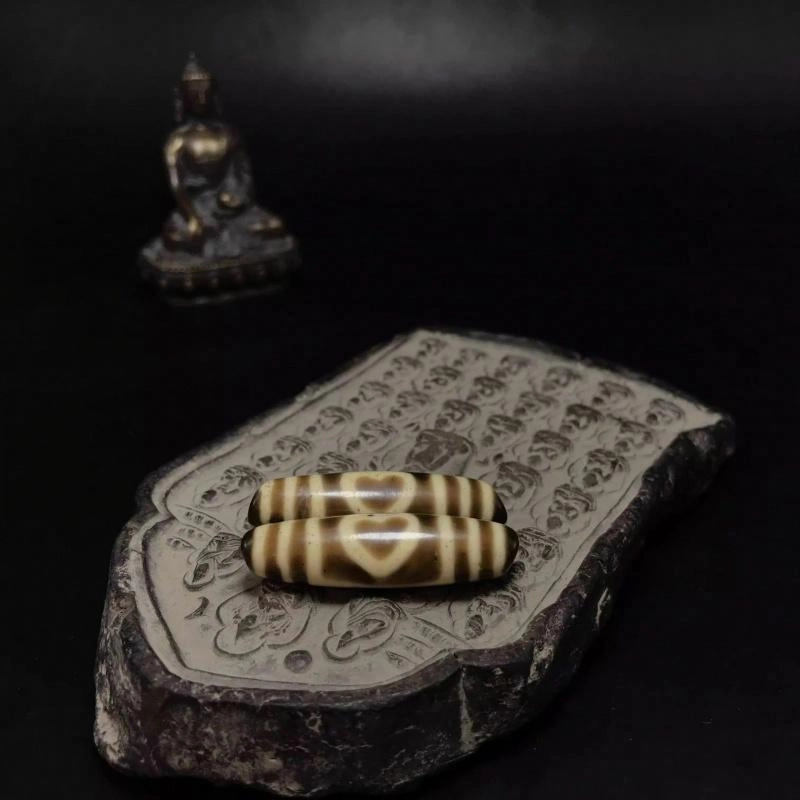 灵运宝 【师傅已加能量】#转运招财西藏藏区老矿风化油润包浆老料器磨损到位 小米珠 吊坠 男女同款情侣款