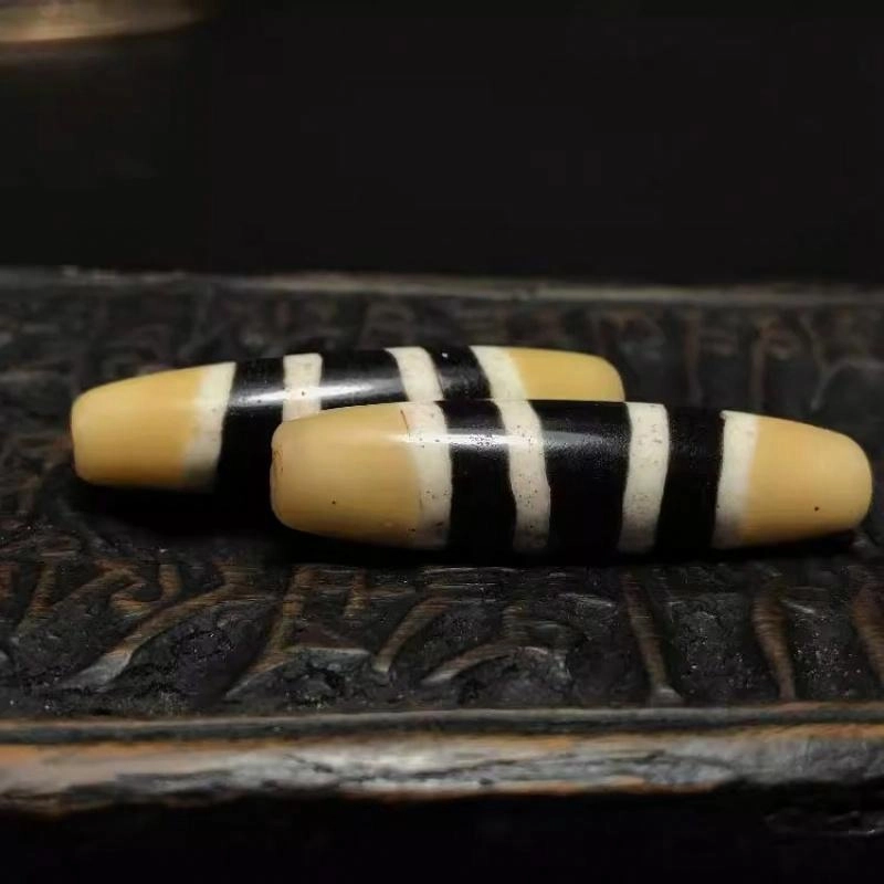 灵运宝 【师傅已加能量】#转运招财西藏藏区佛眼七线线珠颜色分明老矿风化油润包浆老料器磨损到位 小米珠 吊坠 男女同款情侣款