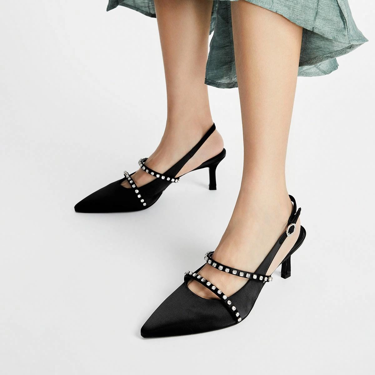 CHARLESKEITH ck 6.3cm BLACK TEXTUREDNudeLight Grey