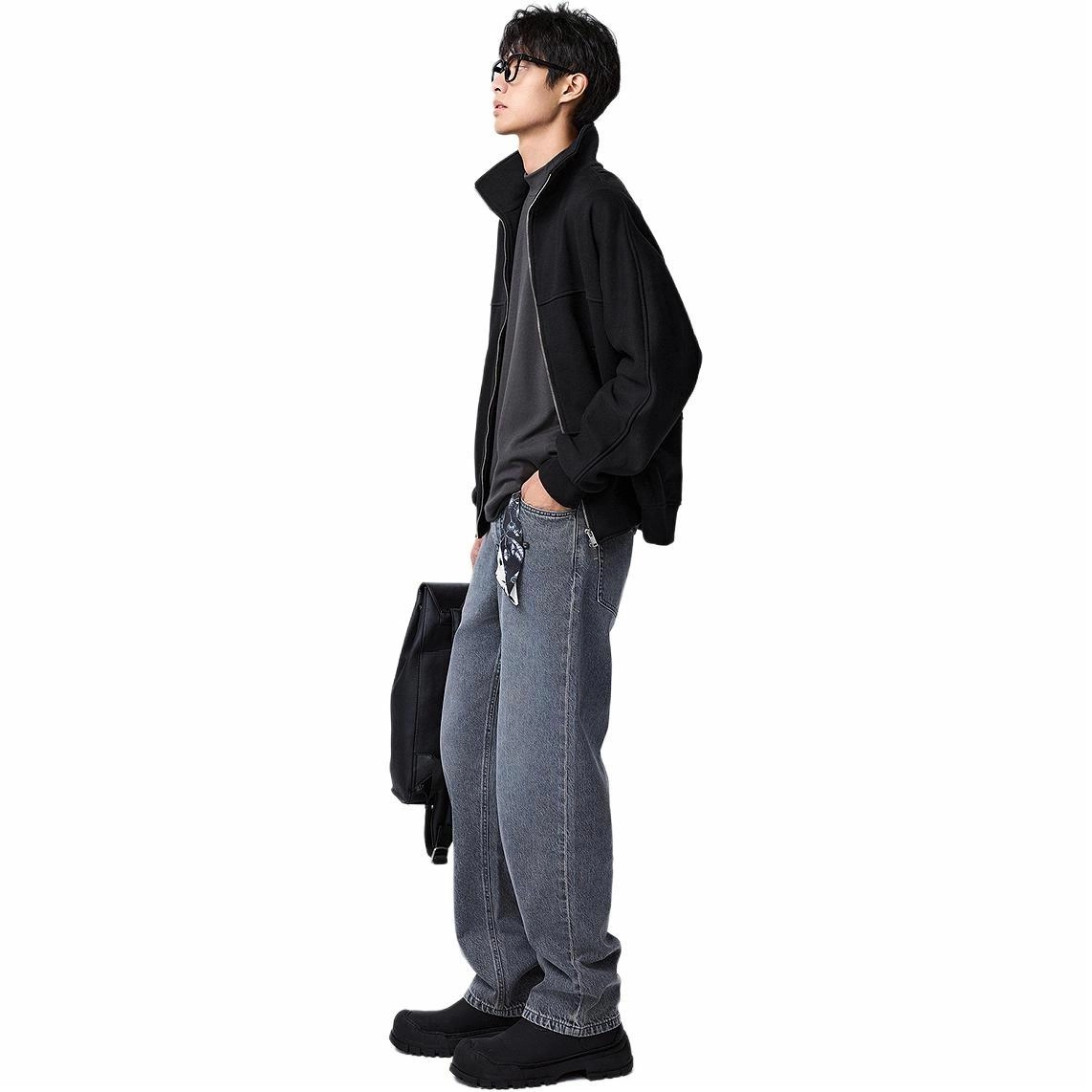 棉先生 加厚宽松立领卫衣 男款