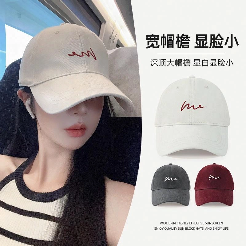 [极简百搭] 小猪班纳 韩版时尚潮流大头围显脸小宽檐加大加深 棉 鸭舌帽 男女同款情侣款