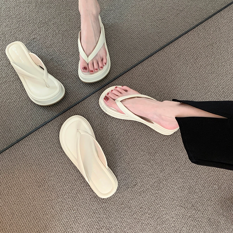 美洲爵士 百搭时尚潮流 静音防臭防磨人字拖鞋 女款