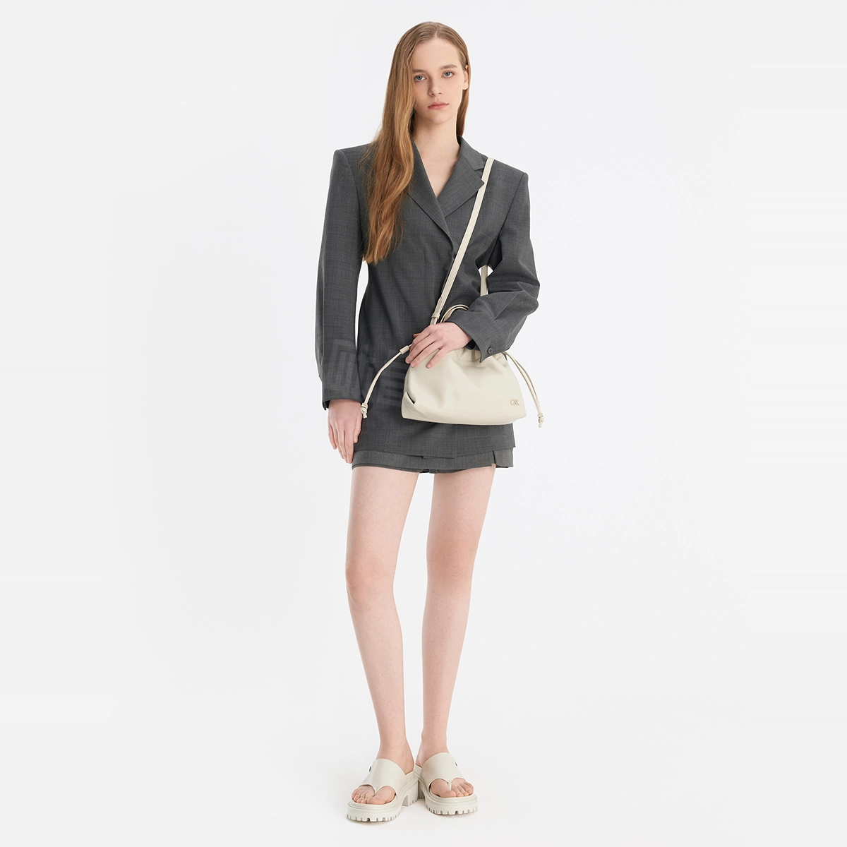 CHARLESKEITH ck PU 7cm ChalkBlackLight Pink
