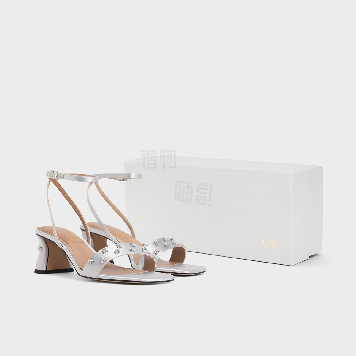 CHARLESKEITH PU 6cm WhiteSilver