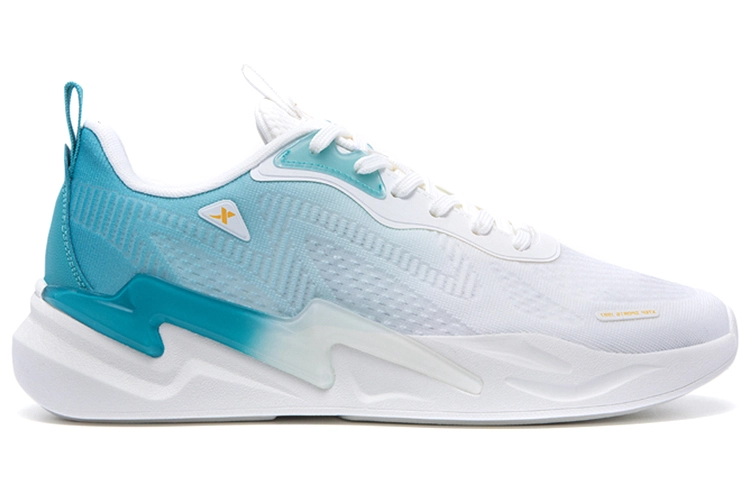 特步 闪电 运动休闲鞋 男款 白蓝