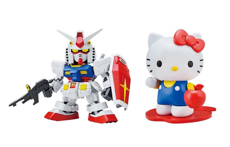 BANDAI 2 SDEX RX-78hellokitty 8cm
