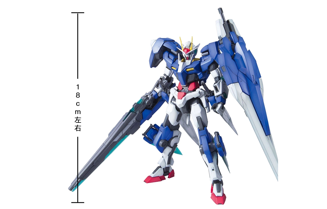 BANDAI MG 1100 00 GN-00007S 00 18cm
