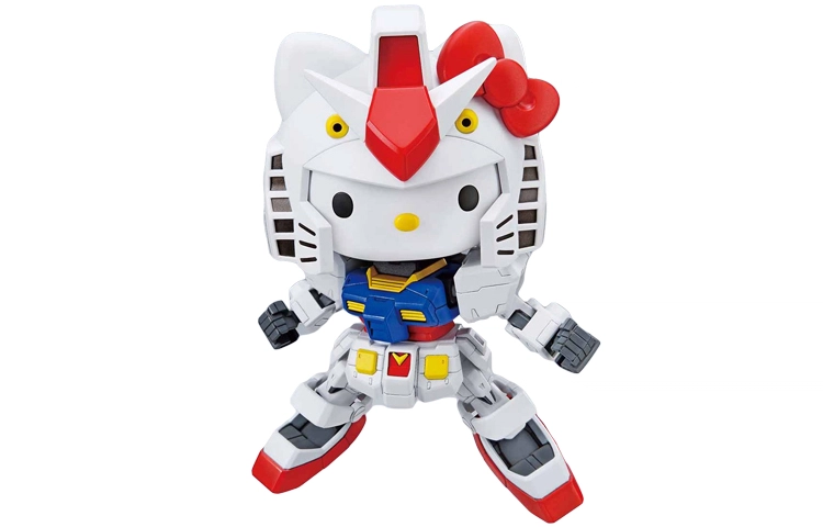 BANDAI 2 SDEX RX-78hellokitty 8cm
