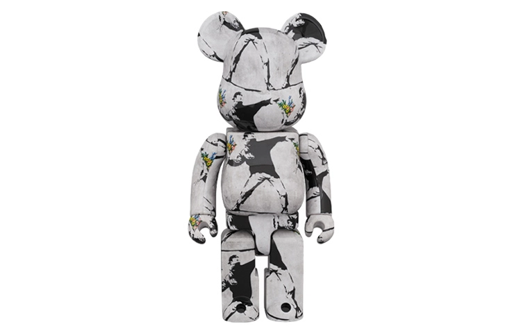 BERBRICK banksy flower bomber 7cm28cm70cm