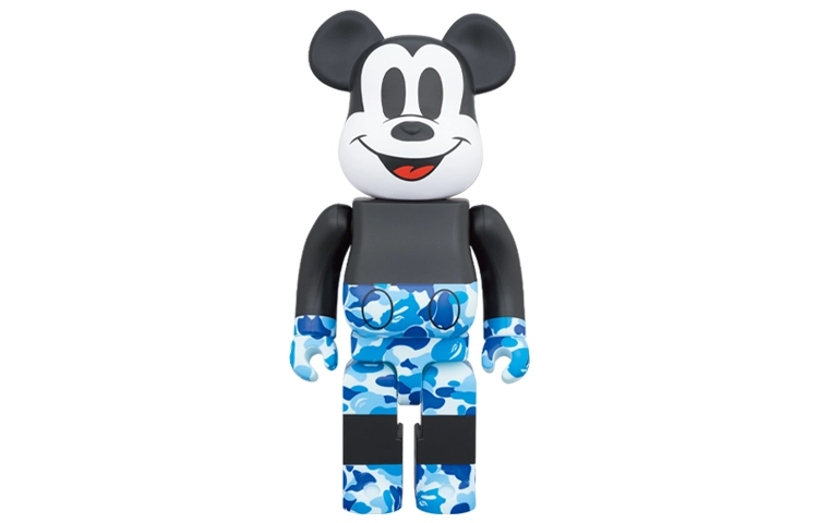 BERBRICK x BAPE BLACK MICKEY MOUSE 7cm28cm