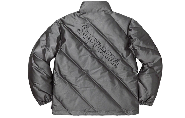 Supreme FW19 Week 11 Iridescent Puffy Jacket Black