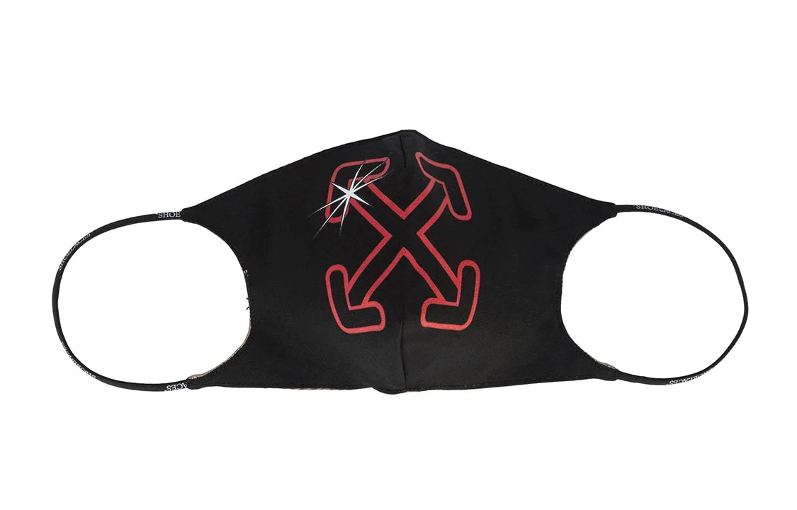 OFF-WHITE Arrow-print face mask