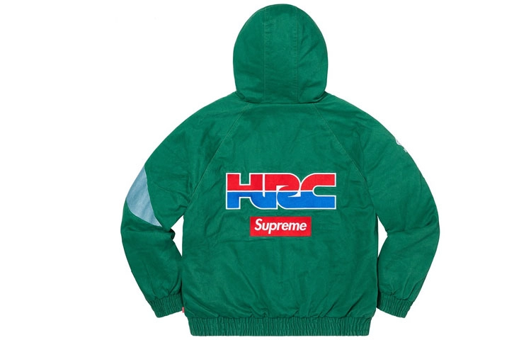 Supreme FW19 Week 6 x Honda x Fox Racing Puffy Zip Up Work Jacket