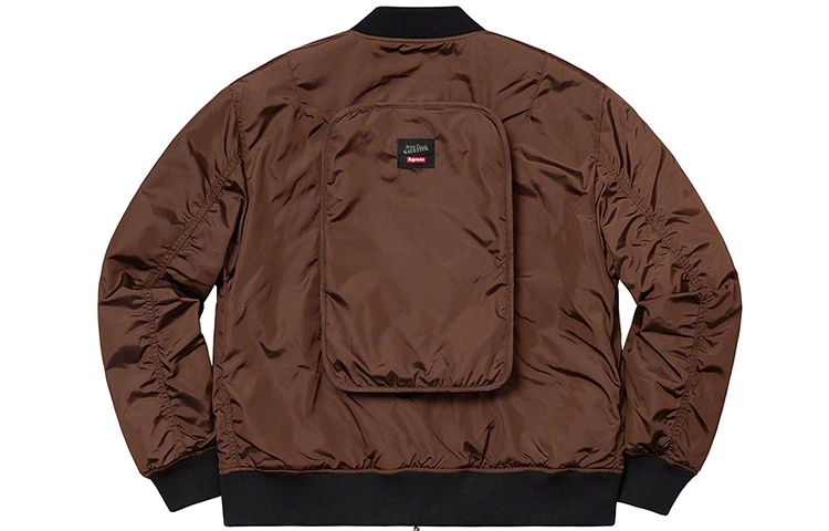 Supreme SS19 x Jean Paul Gaultier Reversible Backpack MA-1 Brown