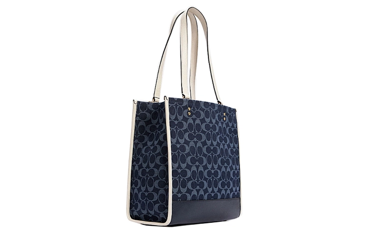 COACH Dempsey 30 ChambrayLogo Tote