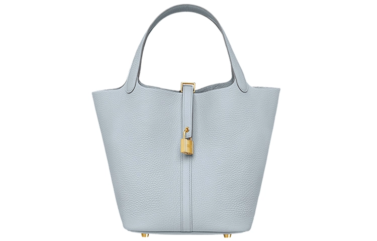 HERMES Picotin Lock 22 Clemence 22 08 Bleu Pale