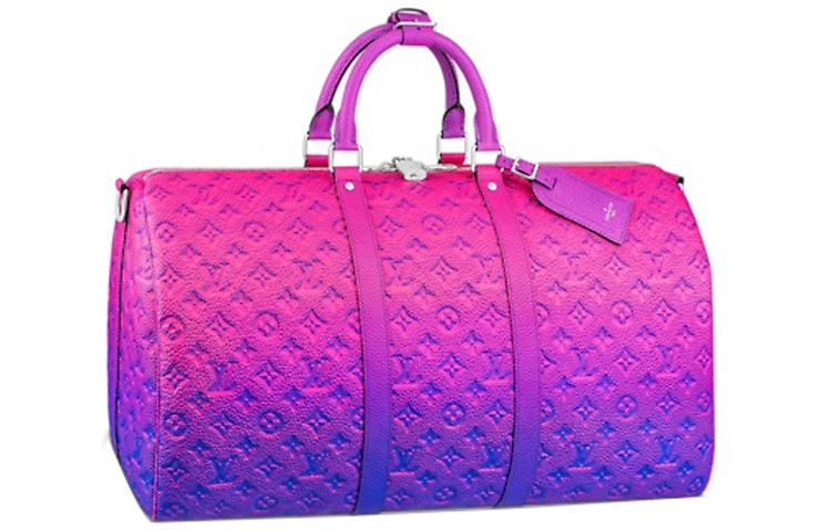 LOUIS VUITTON keepallVirgil Glitter Bandouliere 50