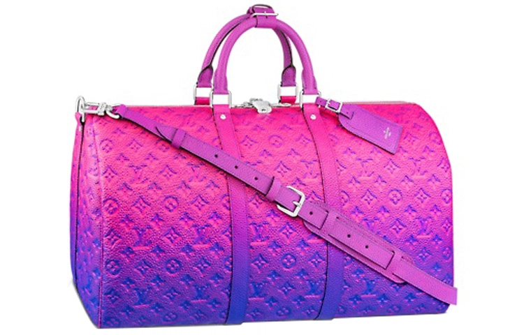 LOUIS VUITTON keepallVirgil Glitter Bandouliere 50
