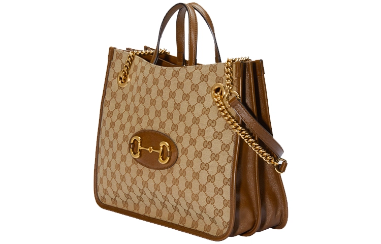 GUCCI Horsebit 1955 Logo Tote