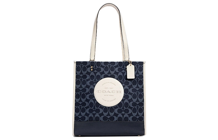 COACH Dempsey 30 ChambrayLogo Tote