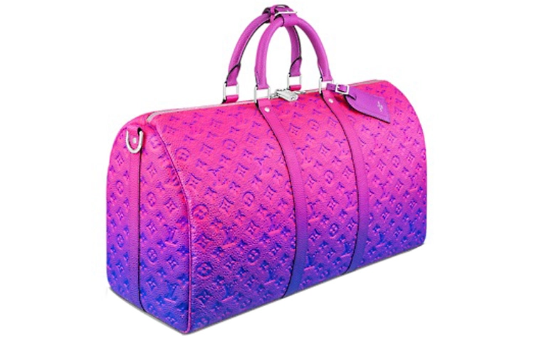 LOUIS VUITTON keepallVirgil Glitter Bandouliere 50