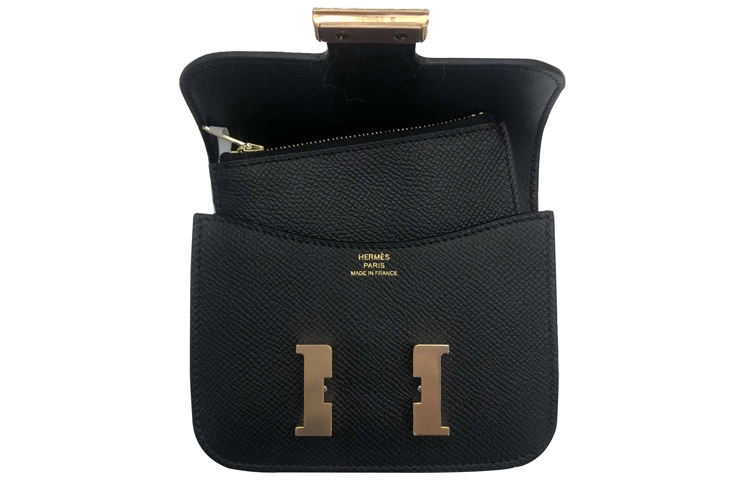 HERMES Constance Slim Epsom Noir