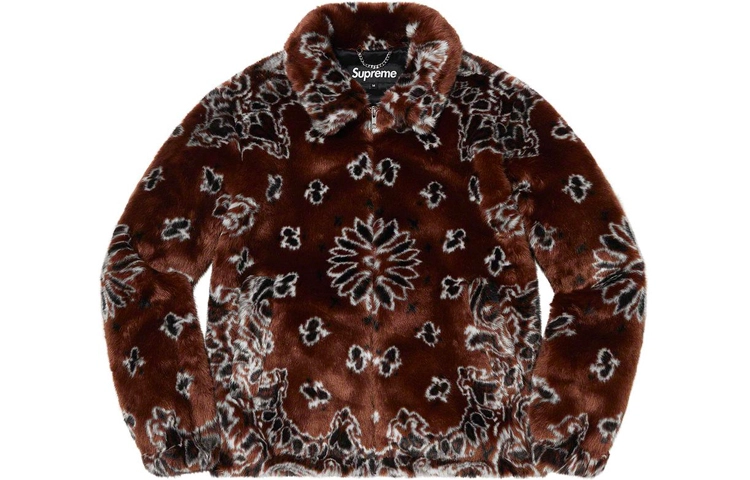 Supreme SS21 Week 1 Bandana Faux Fur Bomber Jacket