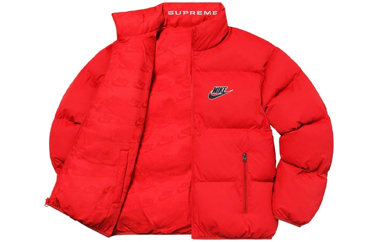 Supreme SS21 Week 3 x Nike Reversible Puffy Jacket SS21 Nike Logo