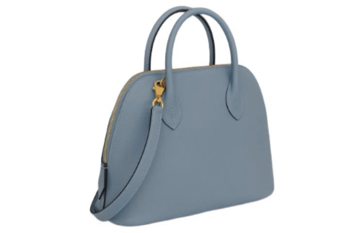 HERMES Bolide 1923-25 Evercolor J7 Bleu Lin