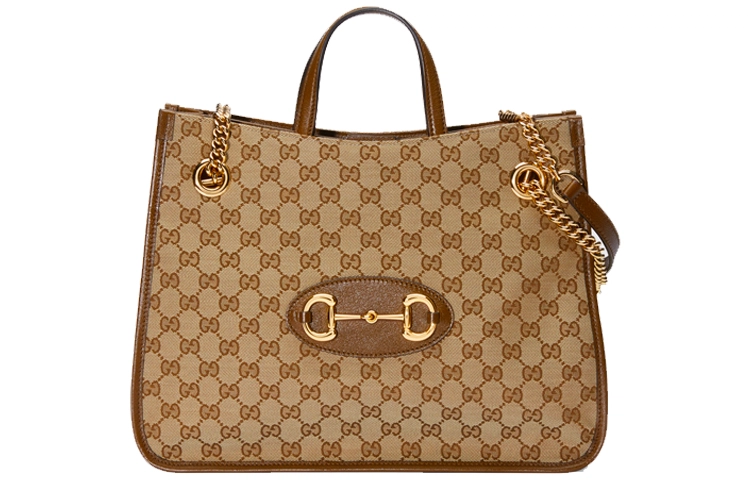 GUCCI Horsebit 1955 Logo Tote